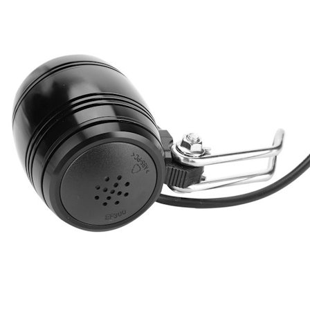 LED-cykelstrålkastare i aluminium med 2-i-1-horn fram