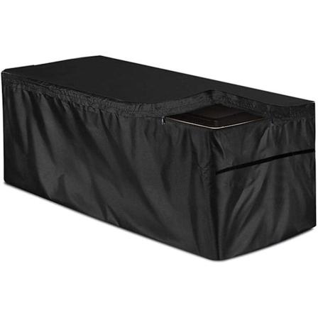Vanntett hagemøbeltrekk, Svart 210D Oxford stoff, støvtett putetrekk M (130 x 60 x 71 cm)