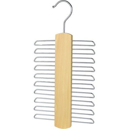 Trehenger for 20 slips – Oppbevaringsorganisator for skjerf og belter