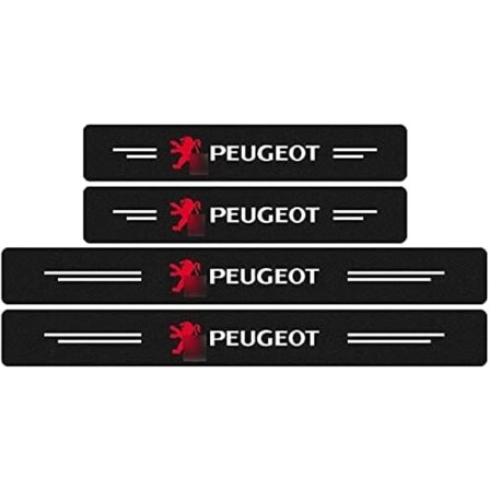 4 kpl auton kynnyslistat hiilikuitu, hiilikuituiset kynnyslistat, Peugeot 107 108 206 207 308 307 508 3008 -malleihin, auton muotoilutarvikkeet 