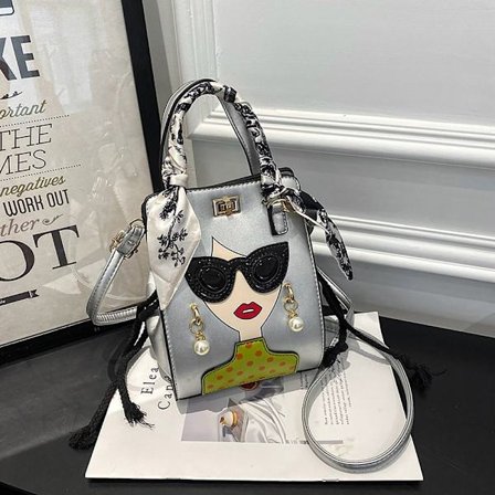 Spice Girl Bucket Bag Crossbody Bag GRÅ