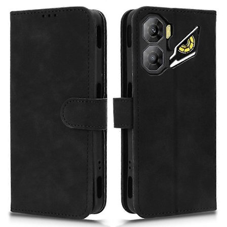 Läderfodral för ZTE nubia Neo 3 5G, Skin Feel Anti Drop Plånboksfodral - Svart