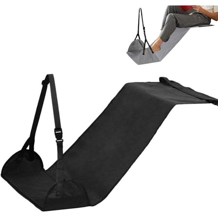 ING Rejse Fodstøtte - 110*45cm - Rejse Fodstøtte - Fly Fodstøtte - Fodhængekøje - Fodstøtte Til Rejser - Fly Fodstøtte - Rejse Fodpude -