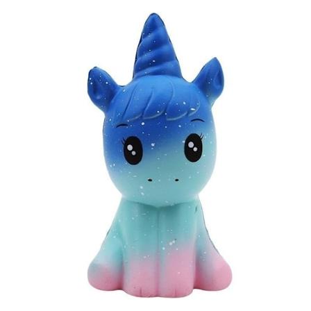 Enhjørning klemme leker (stjernehimmel farge 12cm*6cm) Lindre stress,