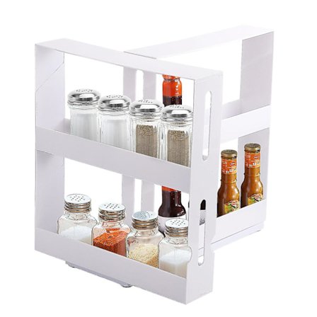 Multifunktionel Roterende Krydderihylde Køkken Skab Organizer