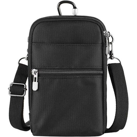 Herrebud taske, fritid rejse lille sort skuldertaske wat