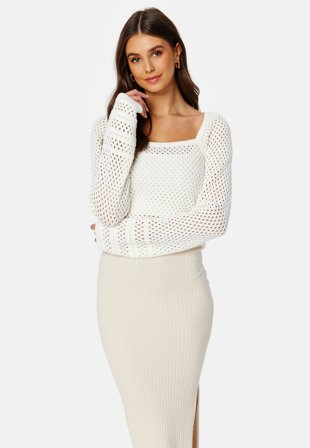 BUBBLEROOM Varley crochet top Offwhite Klær