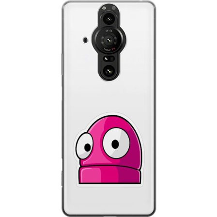 Kompatibel Mobilcover til Sony Sony Xperia Pro-I Rosa tegneseriefigur med store øjne i legende og humoristisk stil