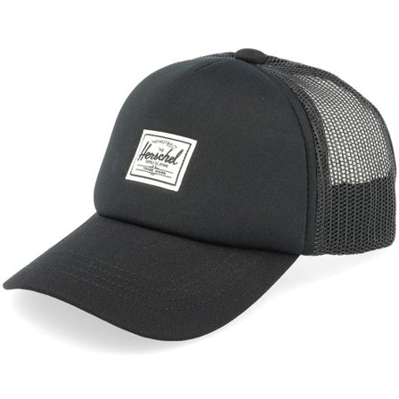 Herschel - Svart trucker Keps - Kids Whaler Mesh Baby 6-18 Months Black Classic Logo Trucker @ Hatstore