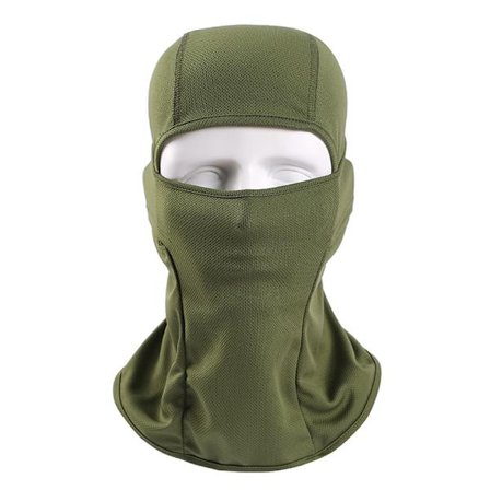 Tactical Mask Airsoft Full Face cykelvandringshalsduk Svart
