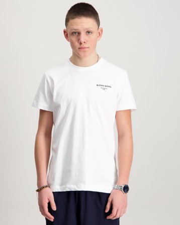 Björn Borg BORG ESSENTIAL 1 T-SHIRT Blanc T-shirts Garçon - Kids Brand Store