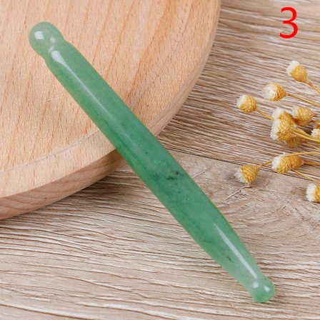 Natural Jade Face Akupunktiopiste Jade Stone Guasha Massage T