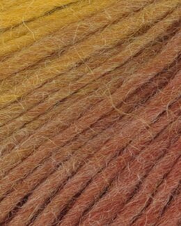 Garn Pretty Print Oransje multi - Gjestal Garn