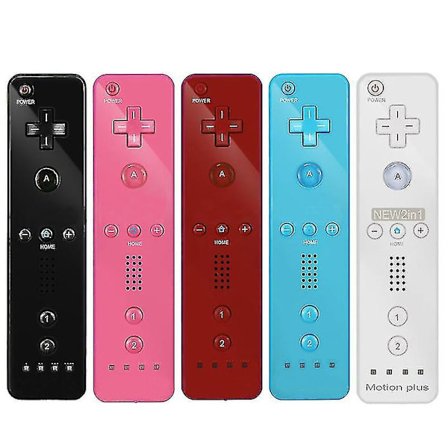 Wii Game Remote Controller Inbyggd Motion Plus Joystick Joypad för Nintendo