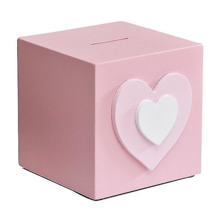 Pengeboks Pengekasse Træ Terning Pengeopsparingsboks Kontantboks