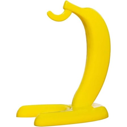Bananhængende træholder stativ gul moderne display krog til hjemmekøkken