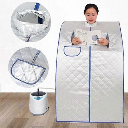 Bærbart dampbadstelt Spa Helkropps Personlig hjemme-spateltsett med 2l dampkoker for vekttapsterapi