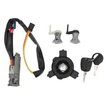 Täydellinen ajoneuvon lukkosylinterisarja sytytyskytkimellä, ovilukolla 4162EW, korvaa Peugeot 206 206CC
