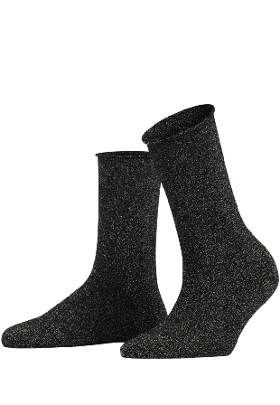 Falke Shiny Sockor Dam Svart 39-42