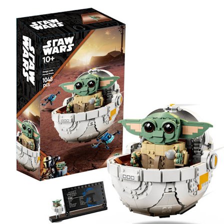 Star Wars Grogu med svævende barnevogn, byggesæt – Star Wars-legetøj til børn, drenge og piger, fra 10 år – Gaveidé til fødselsdag