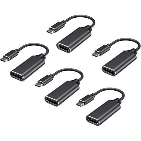 USB-C till HDMI-adapter 4K för Mac OS, kompatibel med Macbook Pro 2019 - 5-pack
