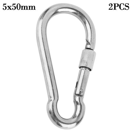 1/2 stk klatreudstyr karabinhage Sikkerhedssnap-krog 5X50MM