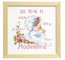 Broderikit Doptavla - Flicka - Permin