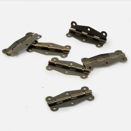 Grønn 6 stk 51x24mm Vintage Messing Sommerfuglformet Hengsel Møbler