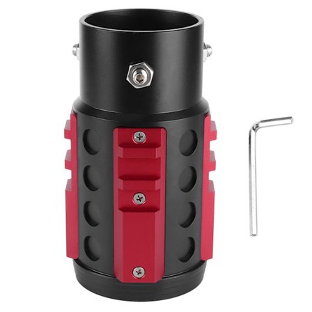 Universal Bagagerørspids Halsskråning Aluminium Legering Industriel Stil til 38‐63mm DiaRød