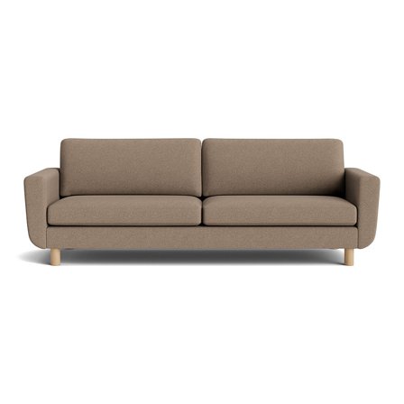 Haven 3 personers sofa - Loop Mørk Beige - 244x86x86 - Sofa, 3 personers sofa