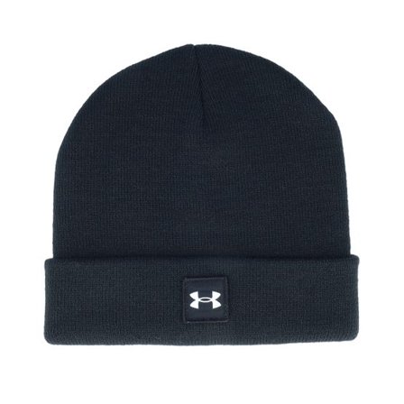 Under Armour - Svart cuff Beanie - Kids Halftime Beanie Black/White Cuff @ Hatstore