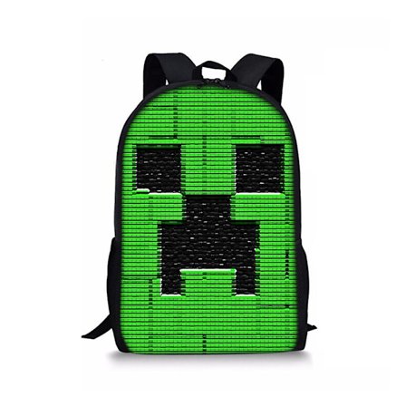 Minecraft Print Kids Boys Girls Backpack School Bag Students Rucksack Travel Bag