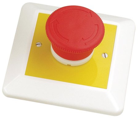 Elko EKO05594 Nødstopp med lås, 2-polet, 10 A, Strømbrytere & vegguttak