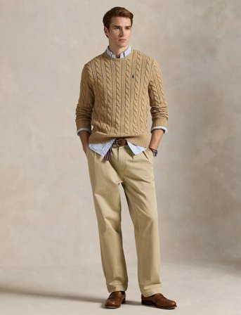 Polo Ralph Lauren 5/1 Roving Cotton-Lsl-Plo - Beige - L