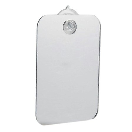 Reisespeil - Inkludert sugekopp - Bærbart barberingsspeil, uknuselig speil uten dugg