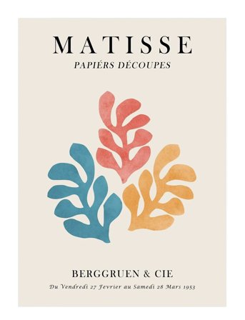 Poster & Frame Vitor Costa - Matisse Floral Poster 3 - Multi/patterned - 70X100CM