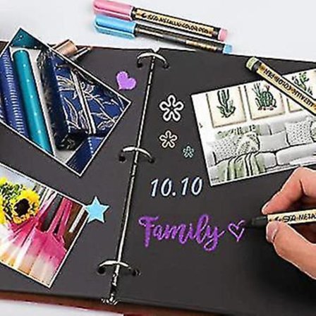 Metallinen Merkkikynät 10 Väriä Scrapbooking Taide Permanentti