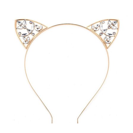 Cat Ears Pannband Rhinestone Cat Pannband CRYSTAL DESIGN