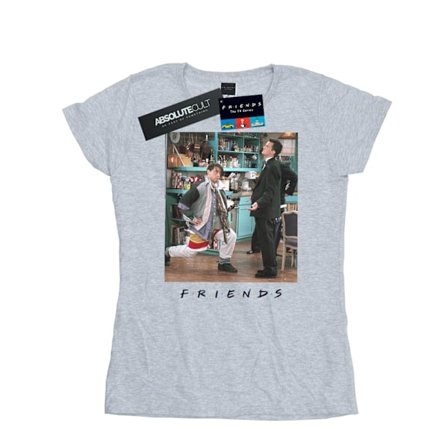 Friends Dam/Kvinnor Joey Lunges Bomull T-shirt S Sports Grey