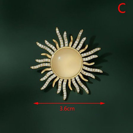 e Liten Bee Sun Brosch För Pearl Bees Broschstift Presentbroscher