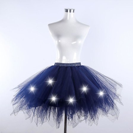 Tutu Skjorte for Utdrikningslag, Ballettskjørt, Tyllskjørt, 4 Lag Marineblå