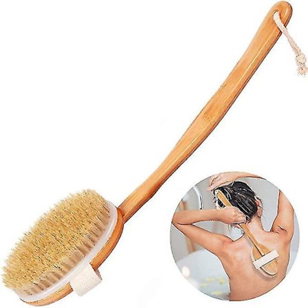 Badekroppsbørste Ryggbørste Avtakbar Lang Håndtak Dusj