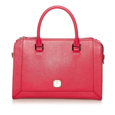 MCM Pre-owned Pre-owned Læder hndtasker Pink, Dame Vintage Tasker, Størrelse: ONE Size