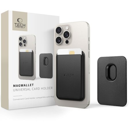 Tech-Protect Magnetisk MagSafe Korthållare Svart