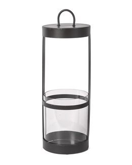 Kynttilälyhty pöytäkynttilöille Musta