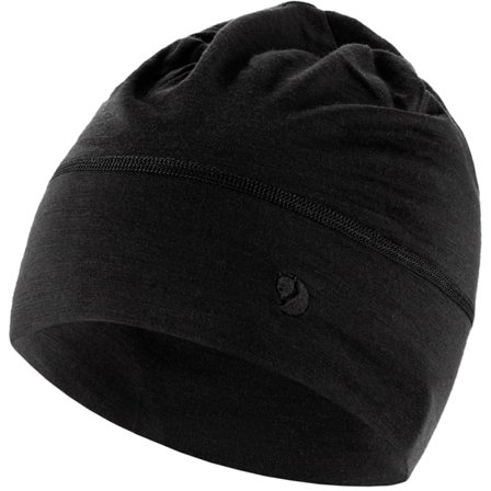 Fjällräven Abisko Lite Wool Beanie OneSize - Lapset - Black - Lippikset, Hattuut ja pipot