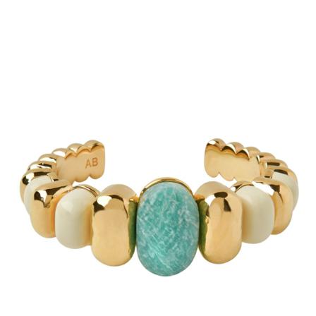 Aurélie Bidermann, Etania Bangle in Gold Metal Geel, Dames, Maat:ONE Size