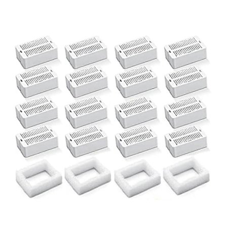 Ersättningsfilter för kattfontän, kolfilter för keramisk dricksfontän för husdjur i rostfritt stål