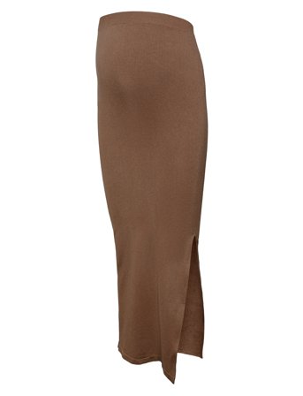 Mlalanis Seamless Al Rib Skirt Hw Noos Beige Mamalicious