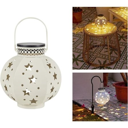 Aurinkolyhty ulkokäyttöön, metallinen, puutarhaan, terassille, puuhun, nurmikolle, lahjaksi, itämainen puutarhakoriste